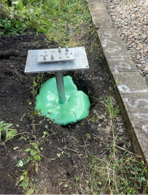 GMSP installation with Techno-Crete foam