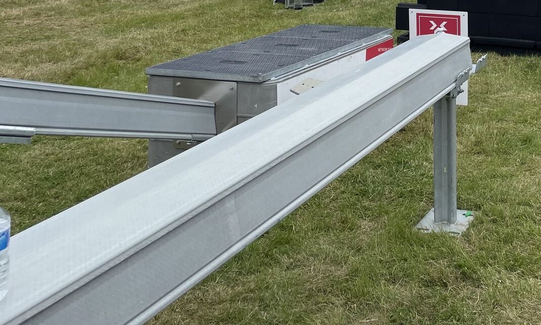 ARCOSYSTEM cable containment system on display at the Rail Live exhibition